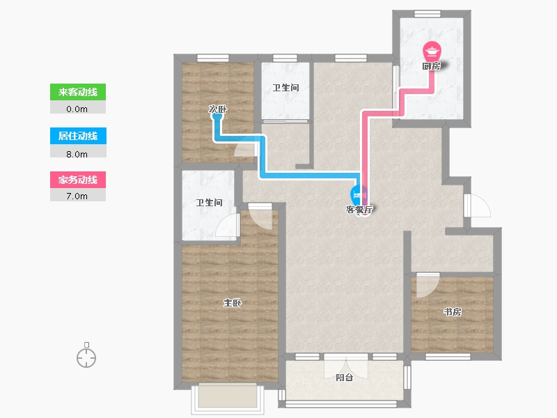 新疆维吾尔自治区-石河子市-名仕府-107.10-户型库-动静线