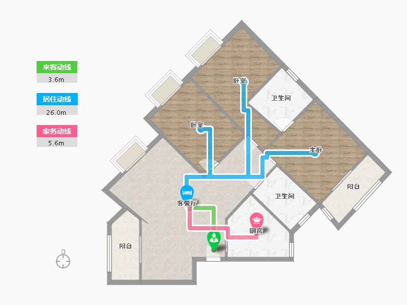 湖北省-武汉市-佳运环湖花园-109.40-户型库-动静线