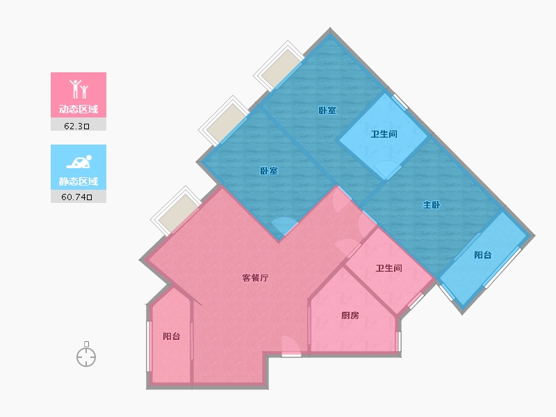 湖北省-武汉市-佳运环湖花园-109.40-户型库-动静分区