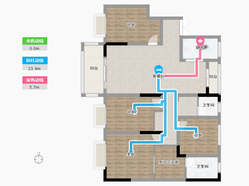 河南省-郑州市-万达公园里-122.91-户型库-动静线