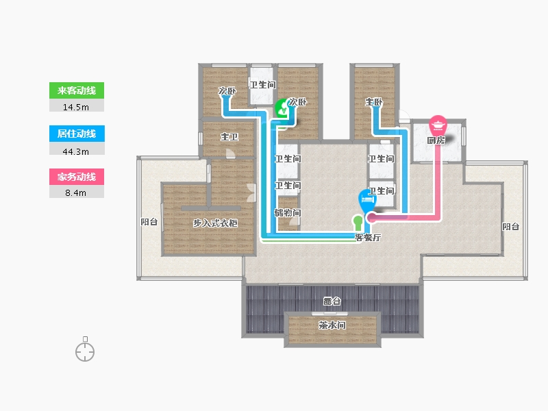 四川省-成都市-清凤鹿溪源-246.75-户型库-动静线