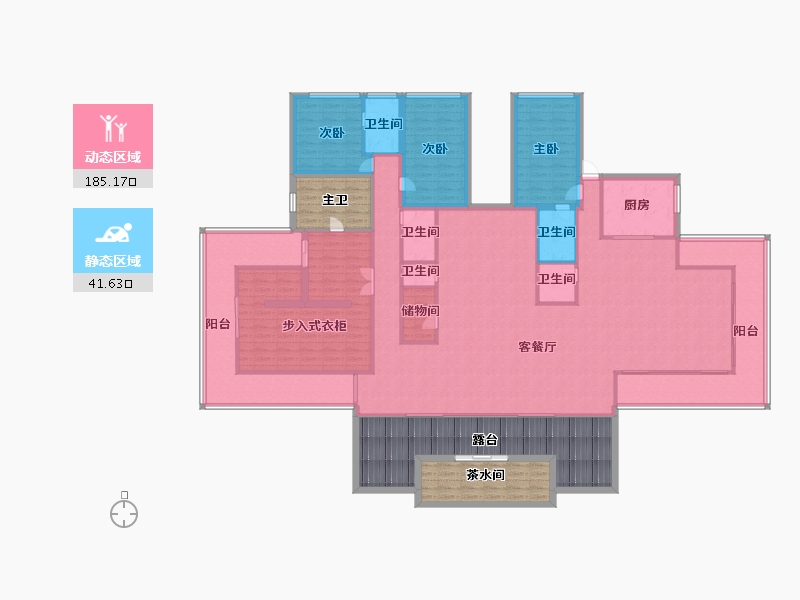 四川省-成都市-清凤鹿溪源-246.75-户型库-动静分区