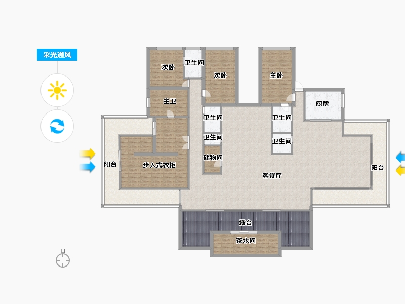 四川省-成都市-清凤鹿溪源-246.75-户型库-采光通风