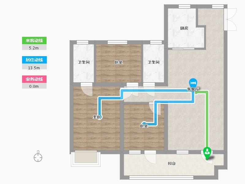 山东省-德州市-紫御绿洲-110.40-户型库-动静线