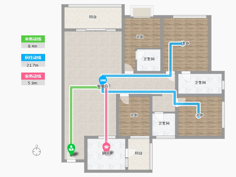 云南省-昆明市-古滇未来城-128.00-户型库-动静线