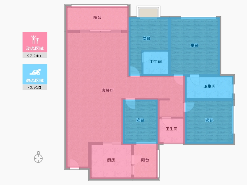 云南省-昆明市-古滇未来城-128.00-户型库-动静分区