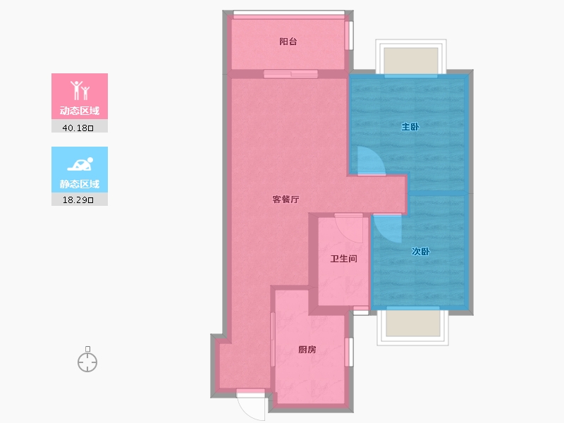 上海-上海市-海月四季-56.20-户型库-动静分区