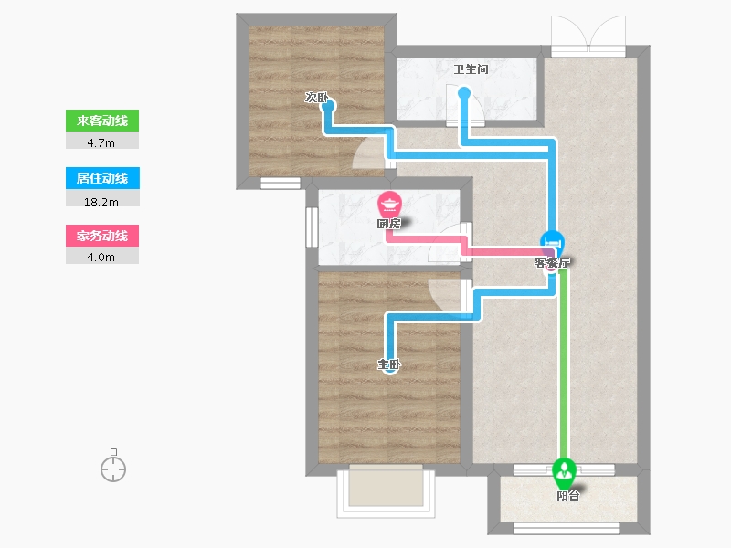 河北省-廊坊市-富地广场-68.00-户型库-动静线