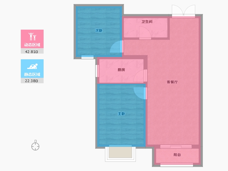 河北省-廊坊市-富地广场-68.00-户型库-动静分区