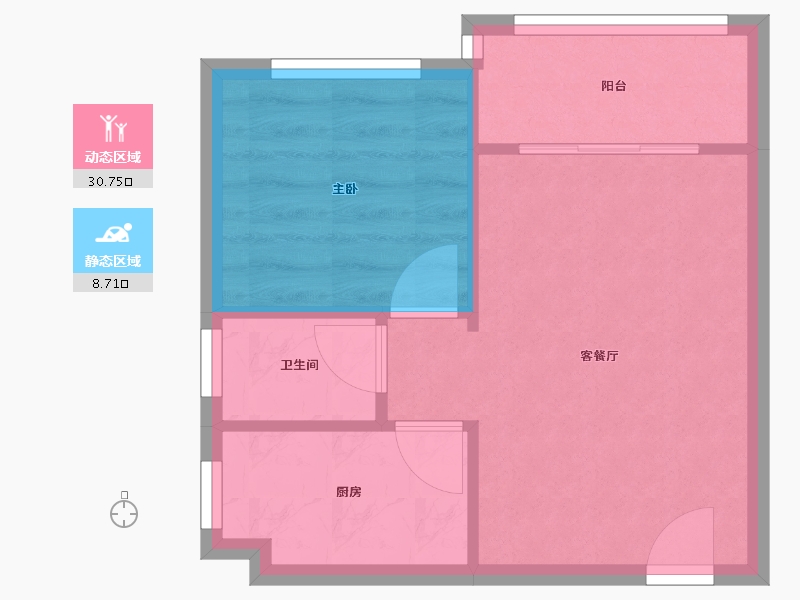 四川省-成都市-三元社区-148号院-39.00-户型库-动静分区