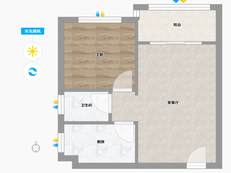 四川省-成都市-三元社区-148号院-39.00-户型库-采光通风