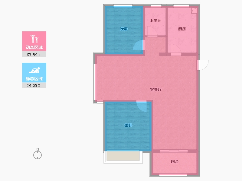 河北省-邯郸市-幸福城紫玥-78.96-户型库-动静分区