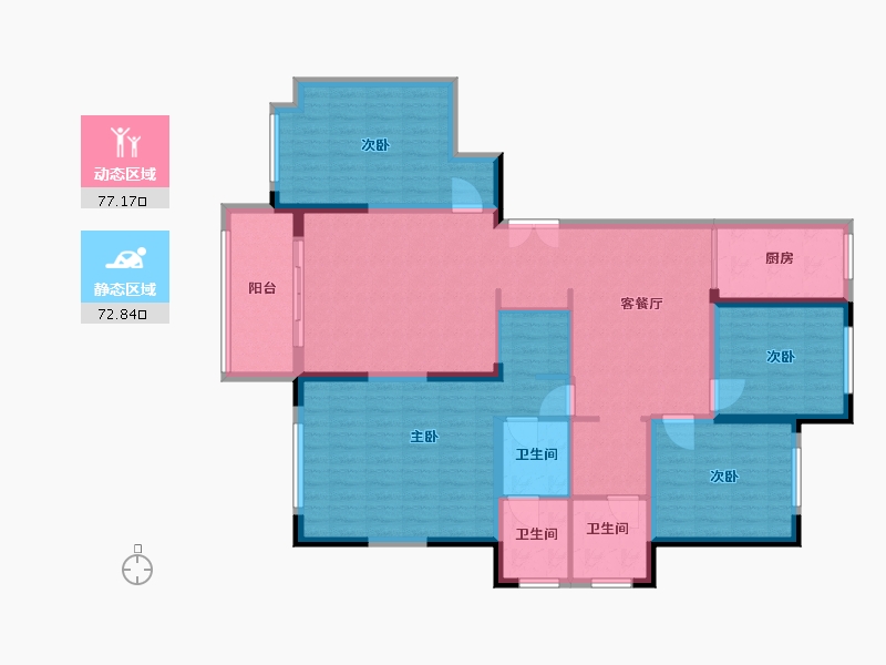 河南省-商丘市-西韵佳苑-135.76-户型库-动静分区