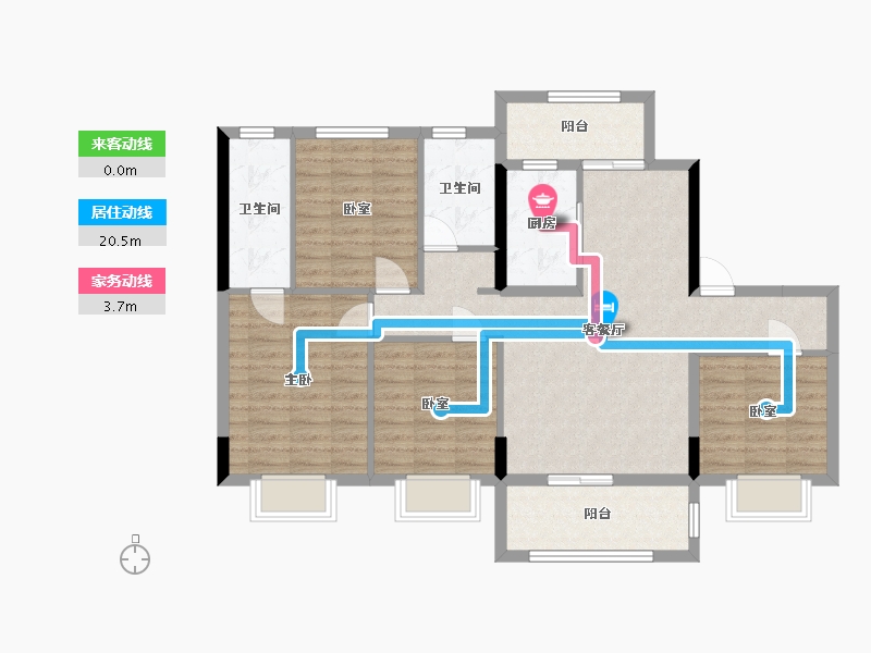 四川省-达州市-梦里巴国书香里-104.07-户型库-动静线