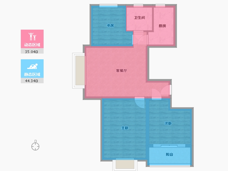 山东省-济宁市-中玮新城-80.00-户型库-动静分区