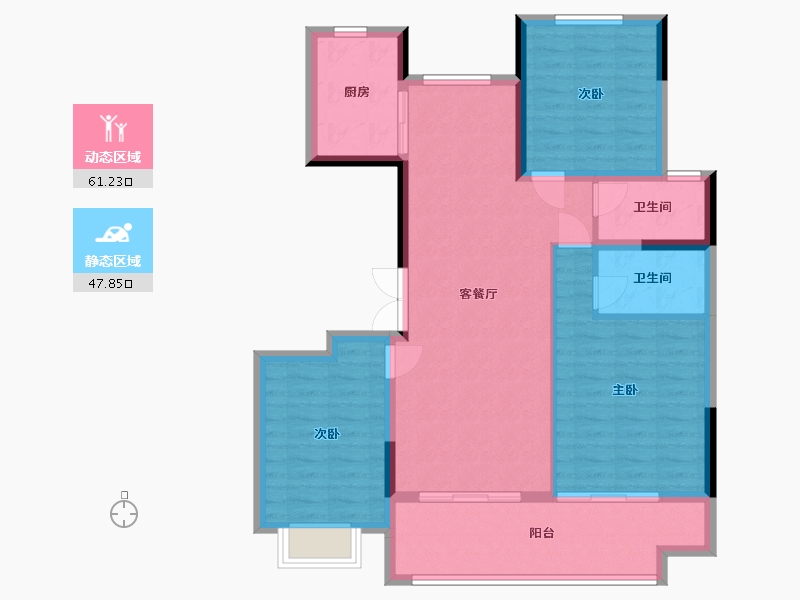 安徽省-安庆市-锦绣汇通-111.20-户型库-动静分区