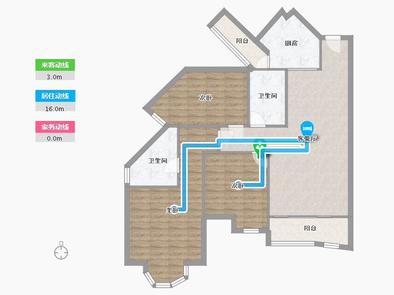 福建省-泉州市-万盛凤凰城1期-99.18-户型库-动静线