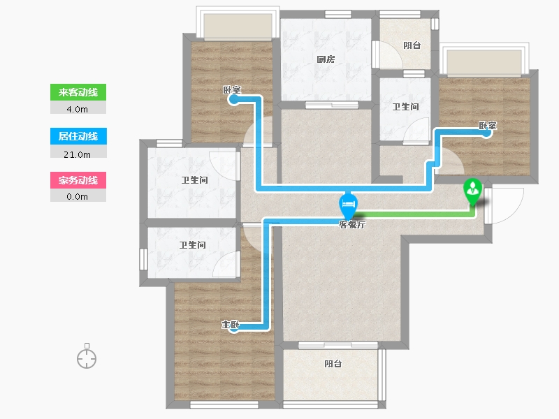 四川省-成都市-保利云上-92.25-户型库-动静线