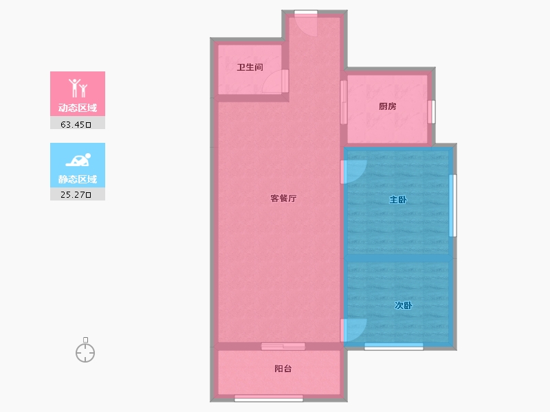 河北省-邯郸市-银泰祥苑-79.98-户型库-动静分区