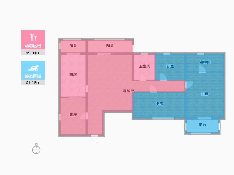 北京-北京市-天通苑东一区-134.00-户型库-动静分区