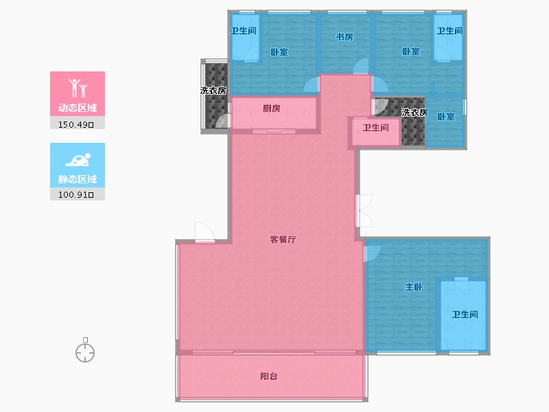 四川省-成都市-锦江赋-241.92-户型库-动静分区