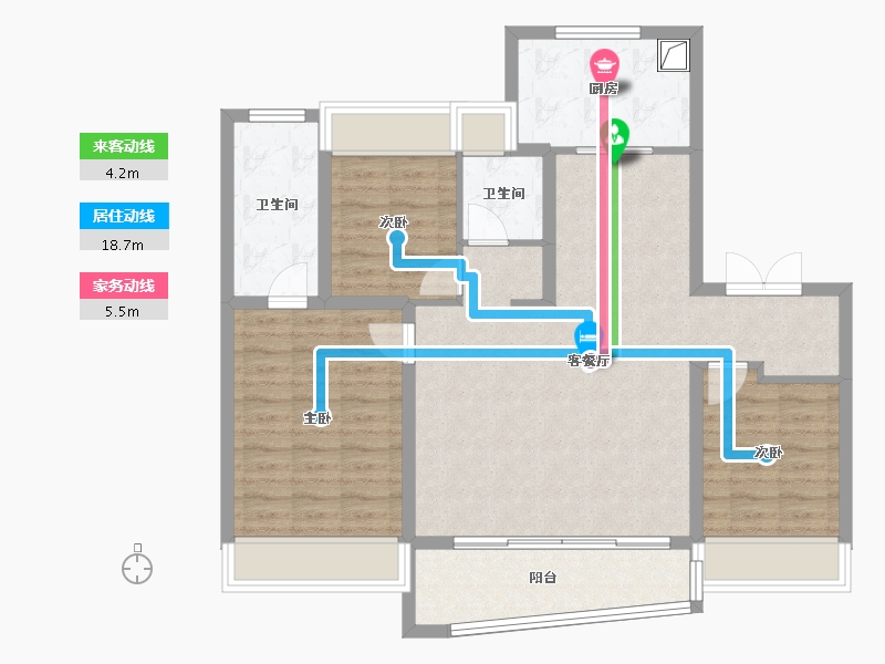 湖北省-武汉市-保利天珺-92.70-户型库-动静线