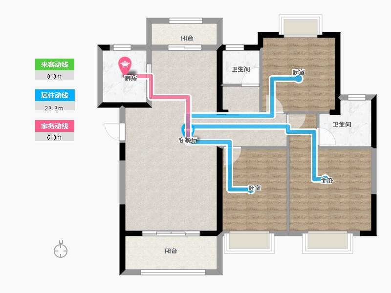 江西省-吉安市-庐陵润景-108.00-户型库-动静线