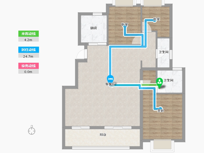 江苏省-南京市-华宇·林湖雅舍-93.60-户型库-动静线