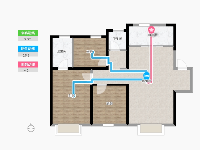 河北省-保定市-保利·堂悦-91.77-户型库-动静线