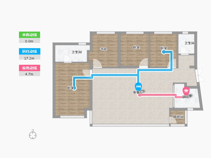 四川省-成都市-中建映锦江-106.50-户型库-动静线