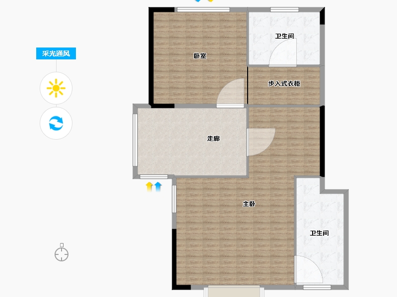 浙江省-宁波市-宁波欢乐滨海-146.40-户型库-采光通风