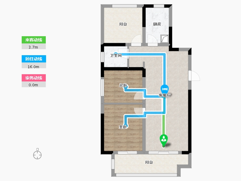 河南省-郑州市-高新·和锦莲序-71.21-户型库-动静线