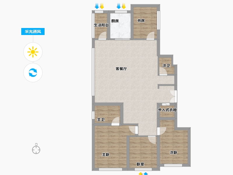 四川省-成都市-建发天府养云-88.50-户型库-采光通风