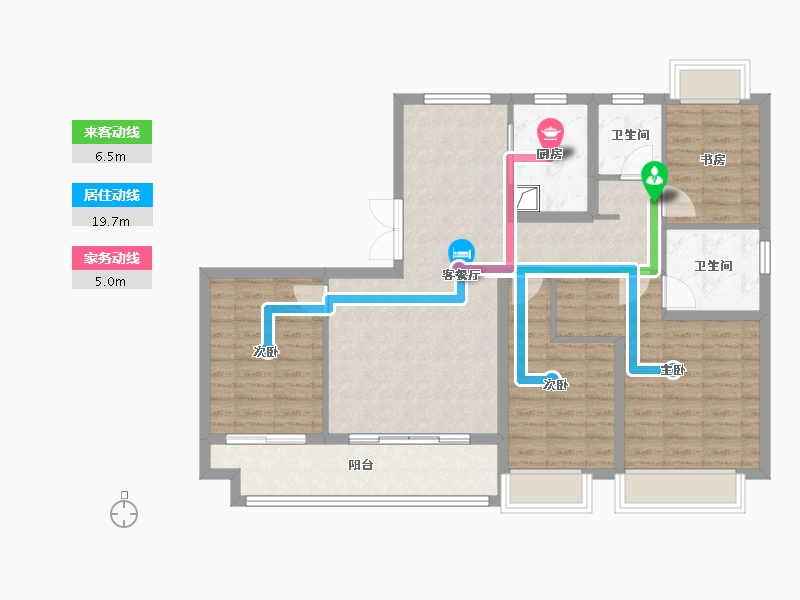 山东省-济宁市-保信联诚佳园-117.30-户型库-动静线