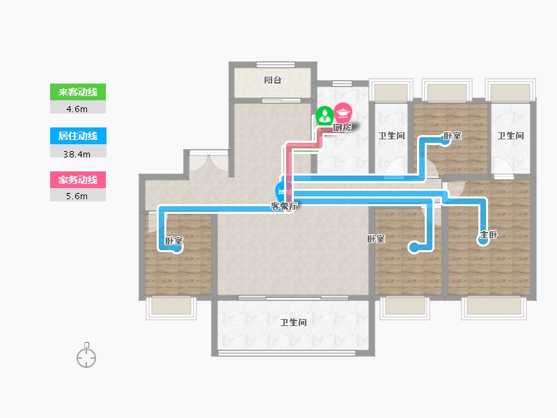 广东省-惠州市-碧桂园十里银滩伴海云山-144.81-户型库-动静线