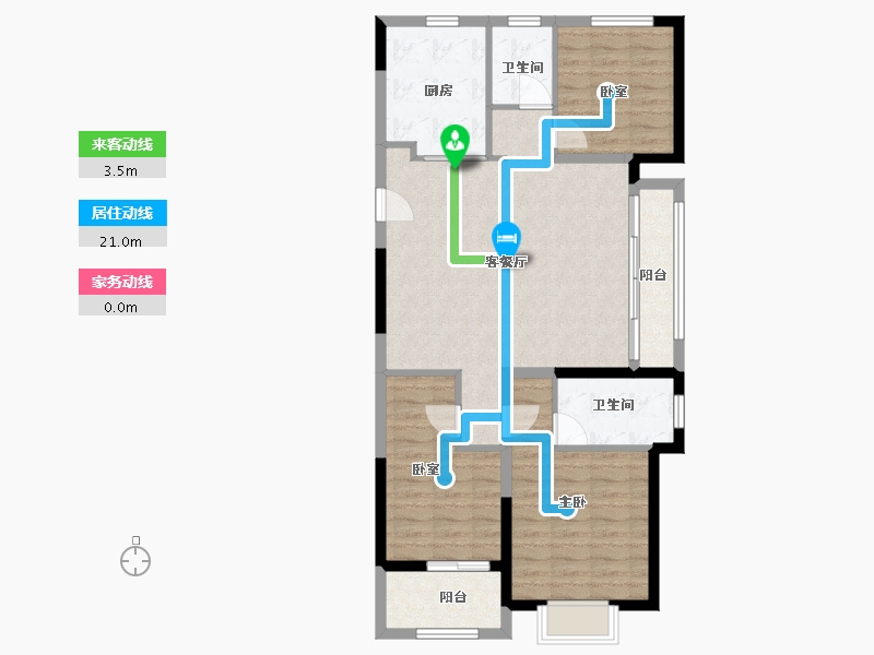 浙江省-宁波市-映樾府-94.40-户型库-动静线