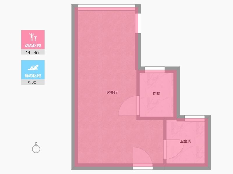 香港特别行政区-北区-裕雅苑-24.00-户型库-动静分区