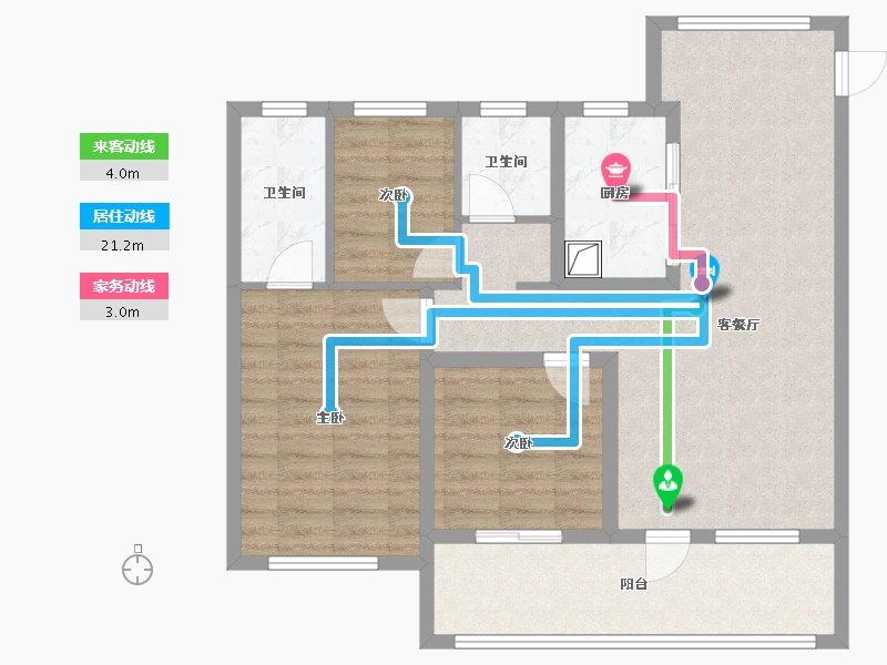 山东省-青岛市-保利天珺-96.00-户型库-动静线