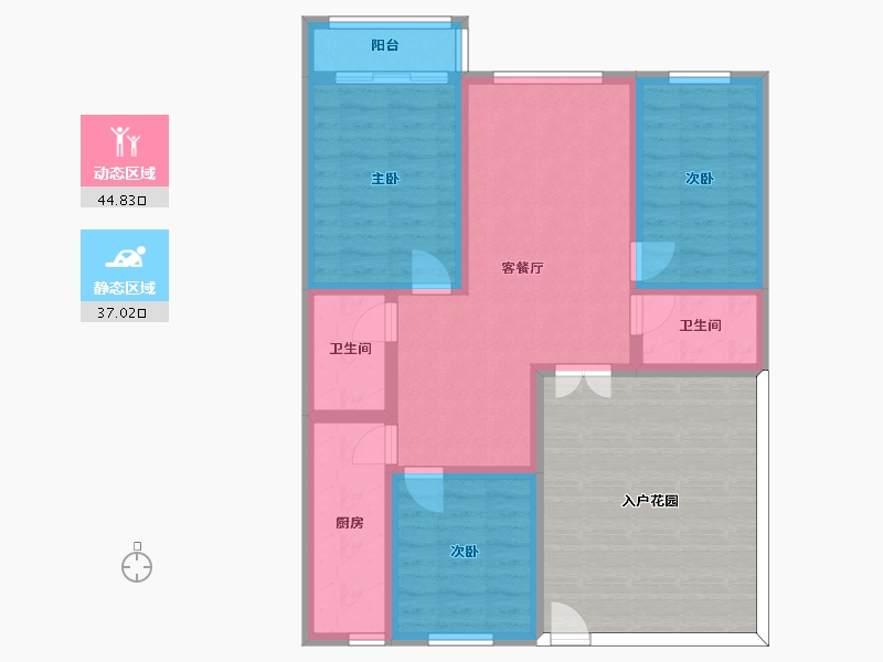 河北省-承德市-银河公馆-93.28-户型库-动静分区