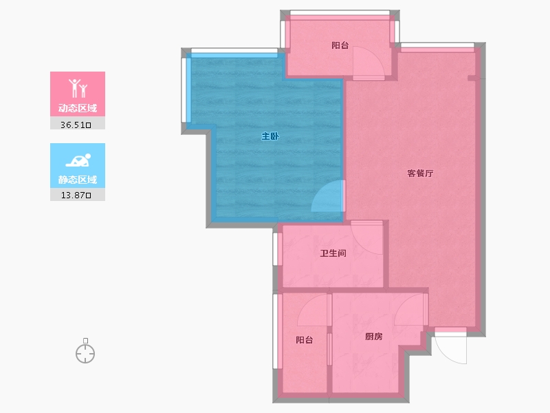 四川省-成都市-和悦庭院-41.60-户型库-动静分区