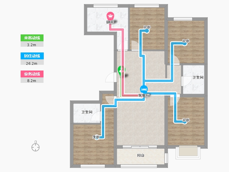 河北省-邢台市-红星和院-114.40-户型库-动静线