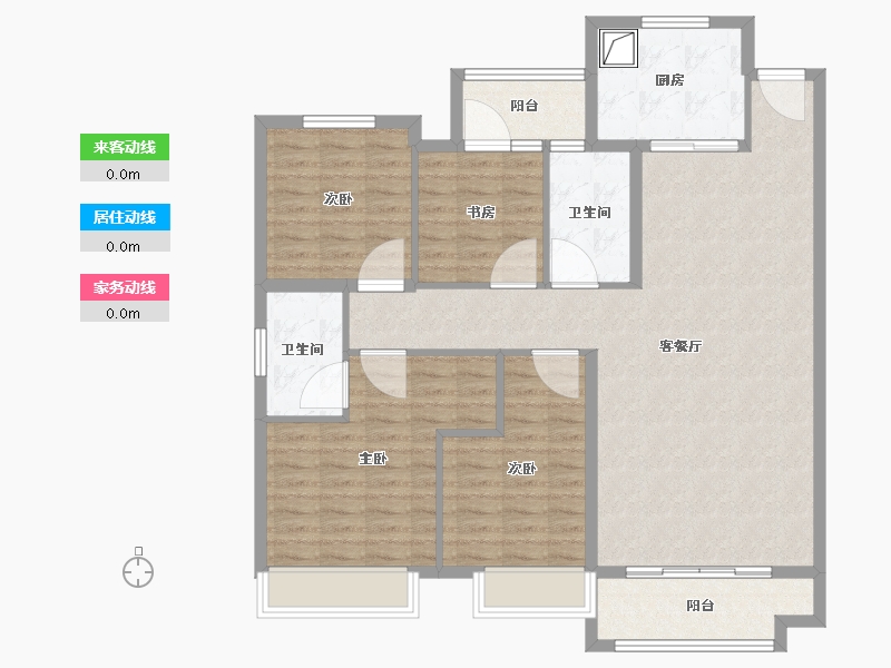 山东省-潍坊市-高密中骏世界城-115.20-户型库-动静线