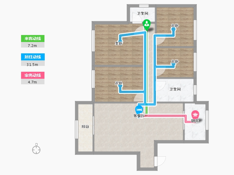 河北省-承德市-铂悦山-107.46-户型库-动静线