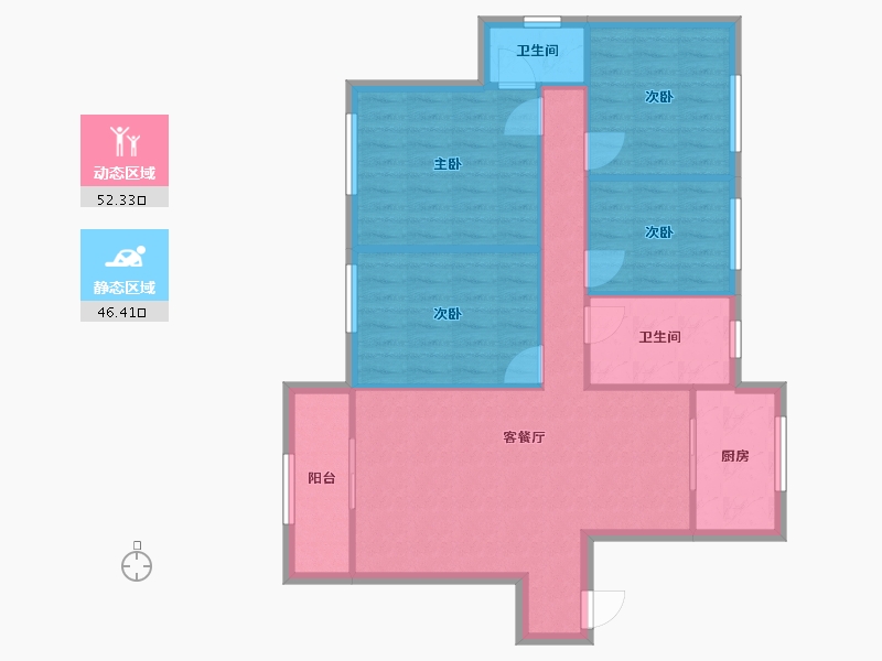 河北省-承德市-铂悦山-107.46-户型库-动静分区