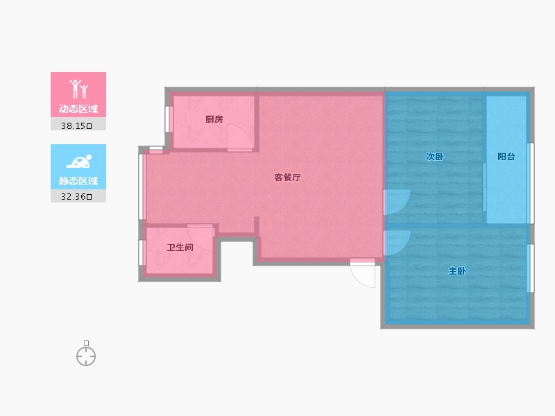 四川省-绵阳市-奔驰小区桃园路生活区-78.76-户型库-动静分区