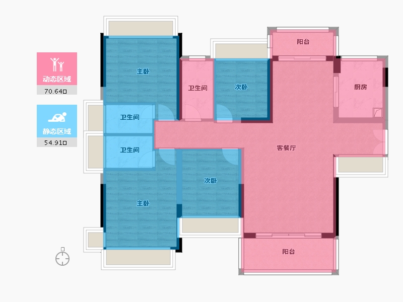 广东省-梅州市-正兴城-118.62-户型库-动静分区