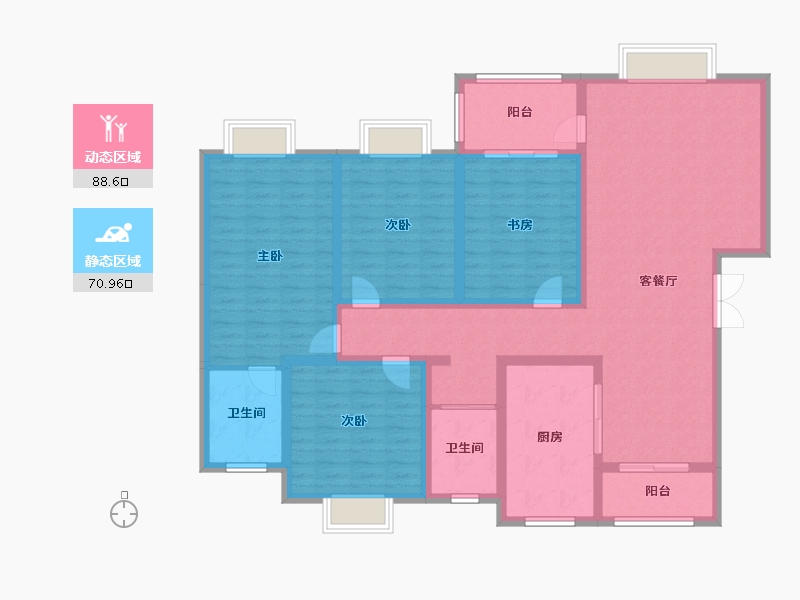 河南省-郑州市-高新·锦华苑-143.20-户型库-动静分区