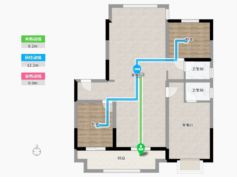 河南省-漯河市-城投玉兰府-97.60-户型库-动静线