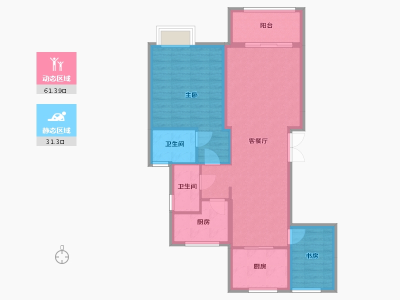 江苏省-盐城市-大丰区吾悦华府-81.00-户型库-动静分区