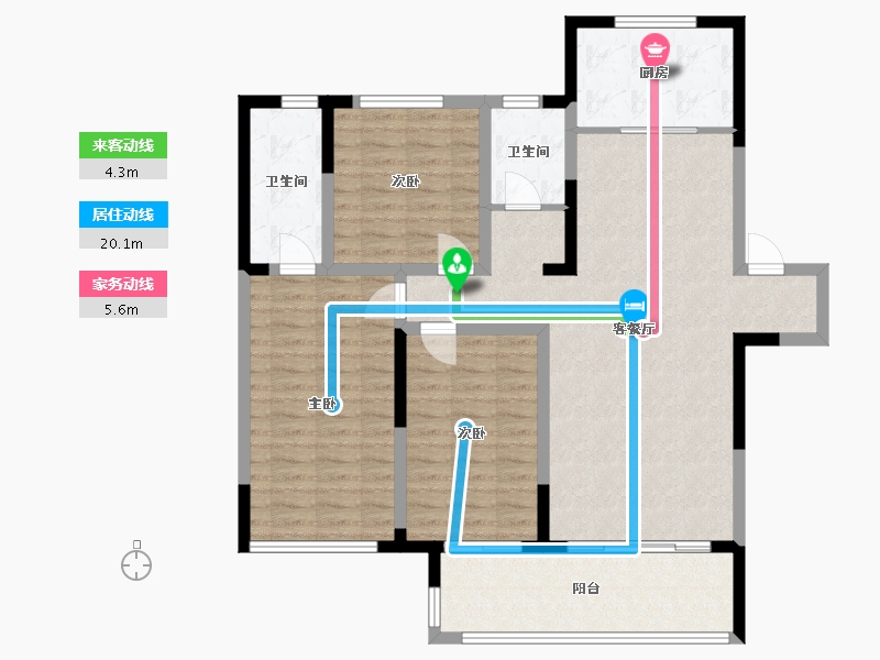 河南省-漯河市-建业城-107.73-户型库-动静线